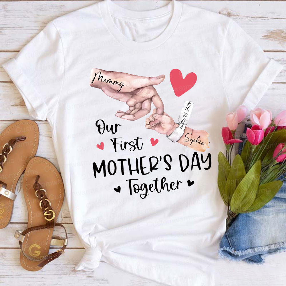 Personalized First Mother's Day Mommy and Baby Outfit | CWFamily57