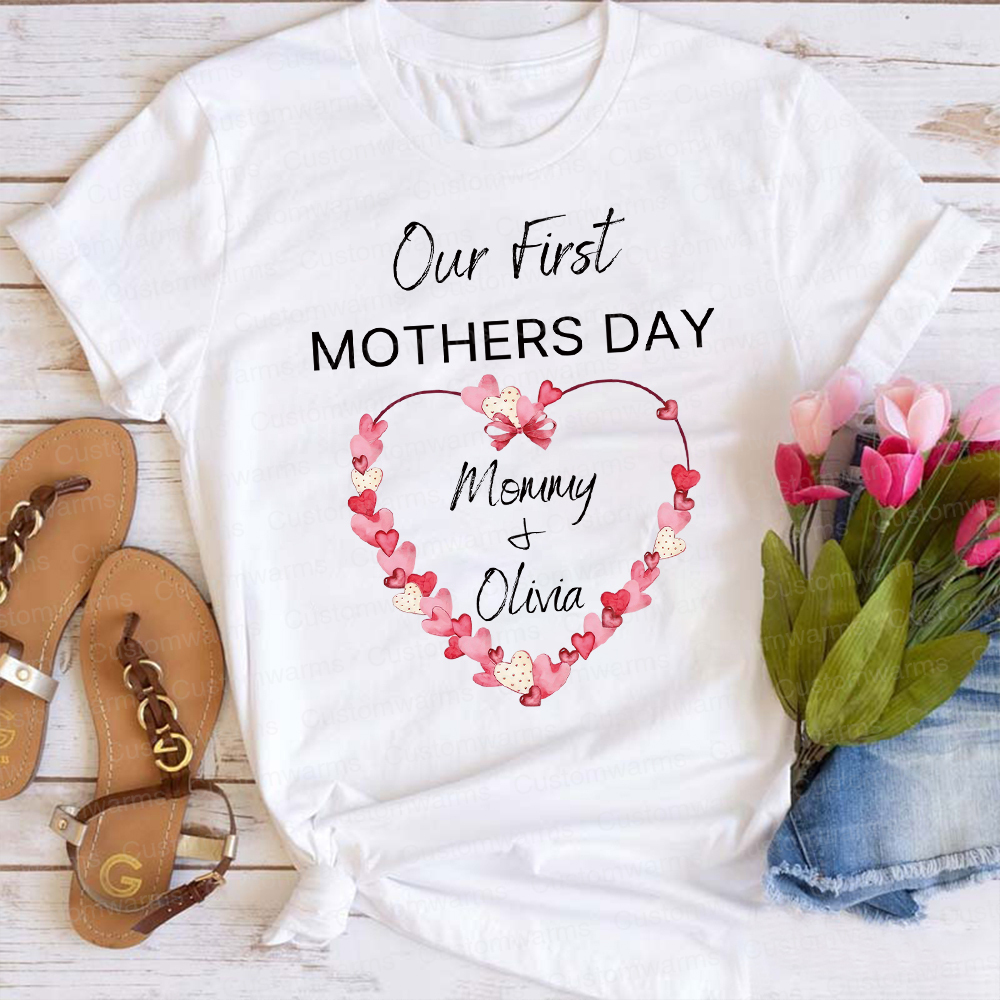 Personalized First Mother's Day Mommy and Baby Outfit | CWFamily59