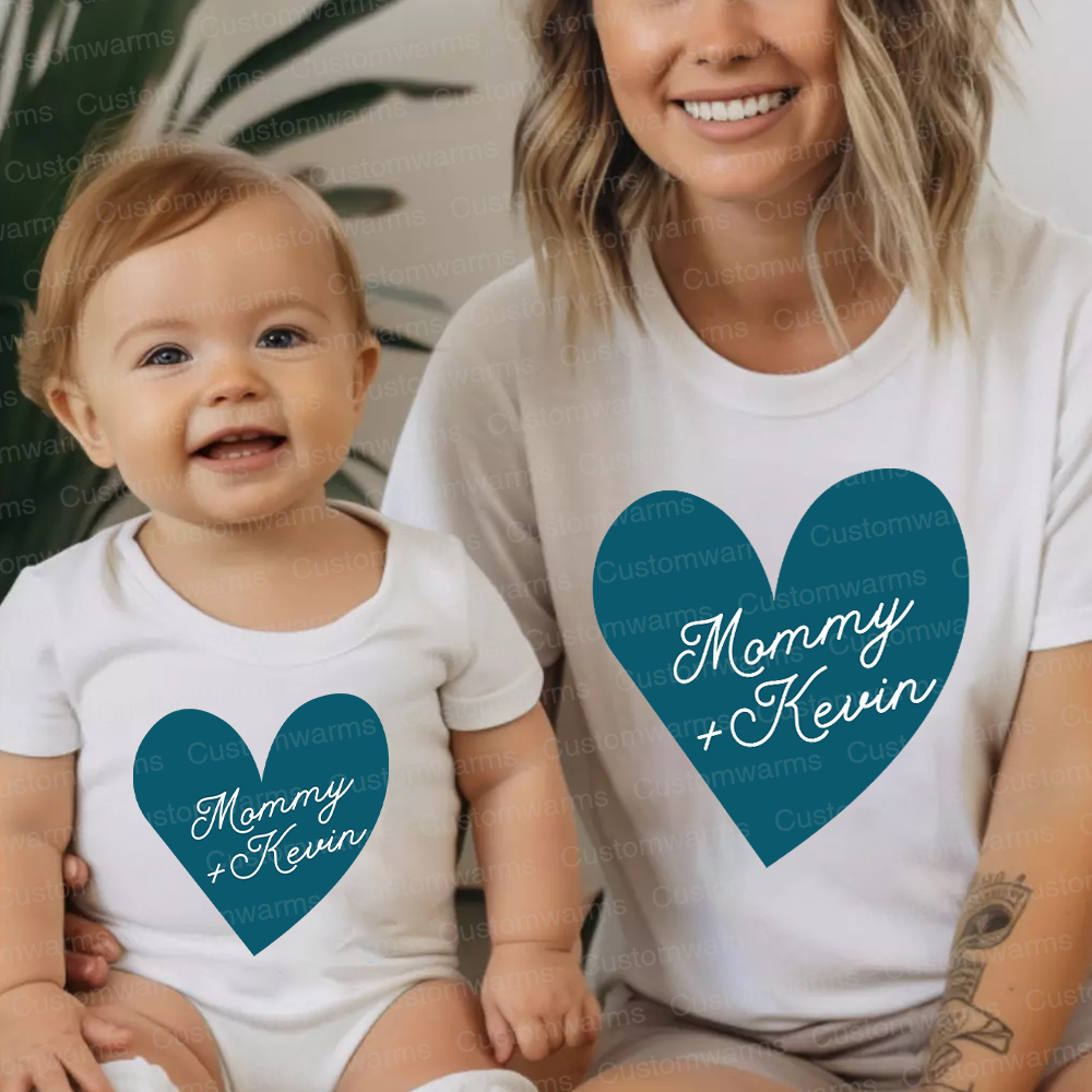 Personalized First Mother's Day Mommy and Baby Outfit | CWFamily62