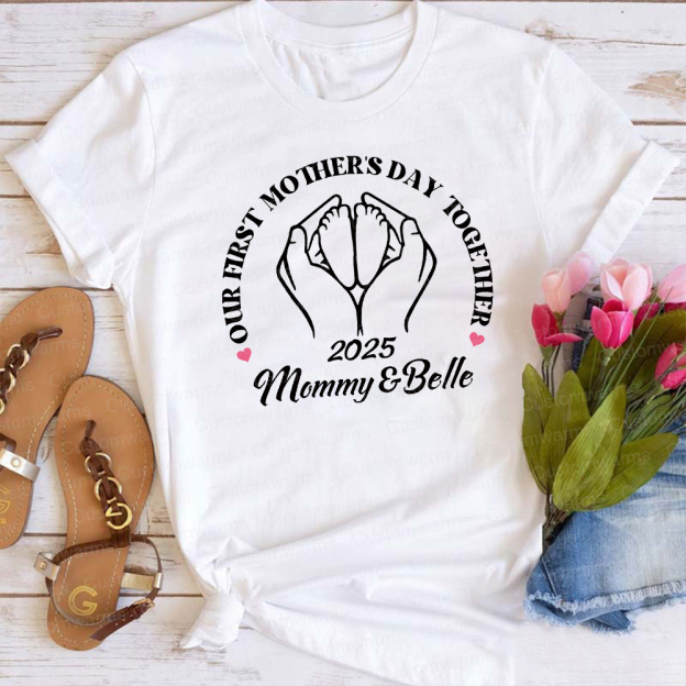 Personalized First Mother's Day Mommy and Baby Outfit | CWFamily63