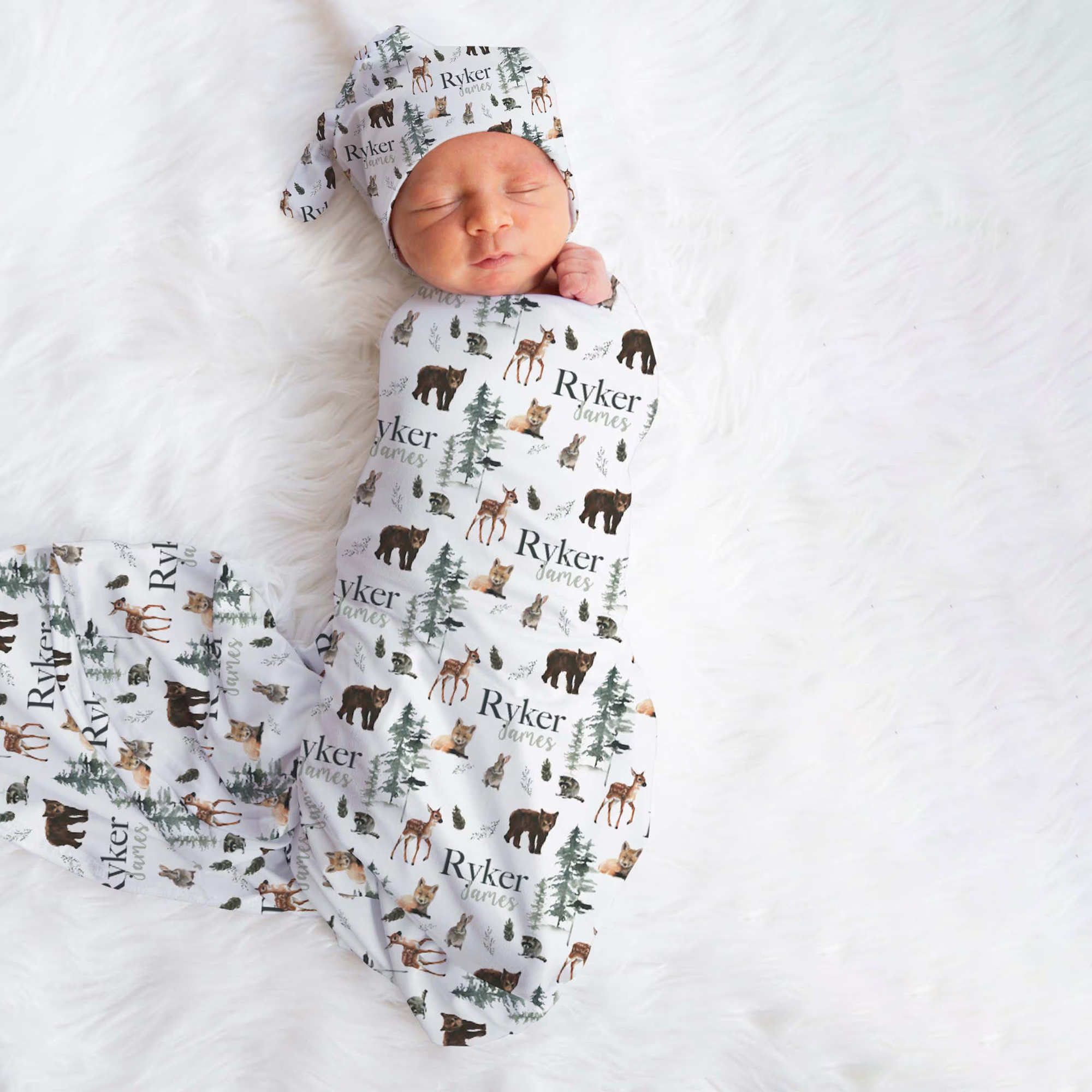 Personalized Baby Swaddle Blanket Set for Comfort & Unique | BBBlanket22