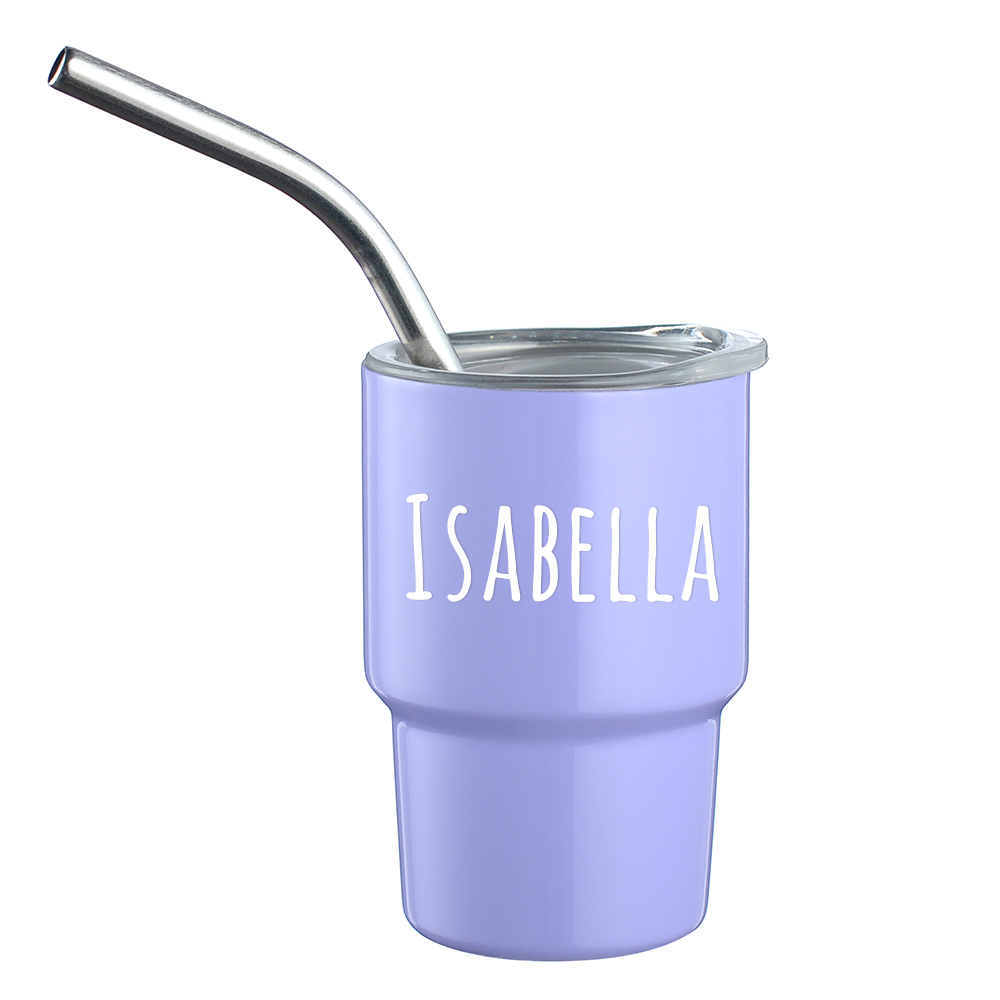 Personalised 3oz Stainless Steel Sippy Mini Tumbler | KidCup09