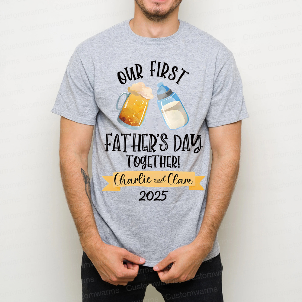Personalized First Father's Day Daddy and Baby Outfit | CWFamily64