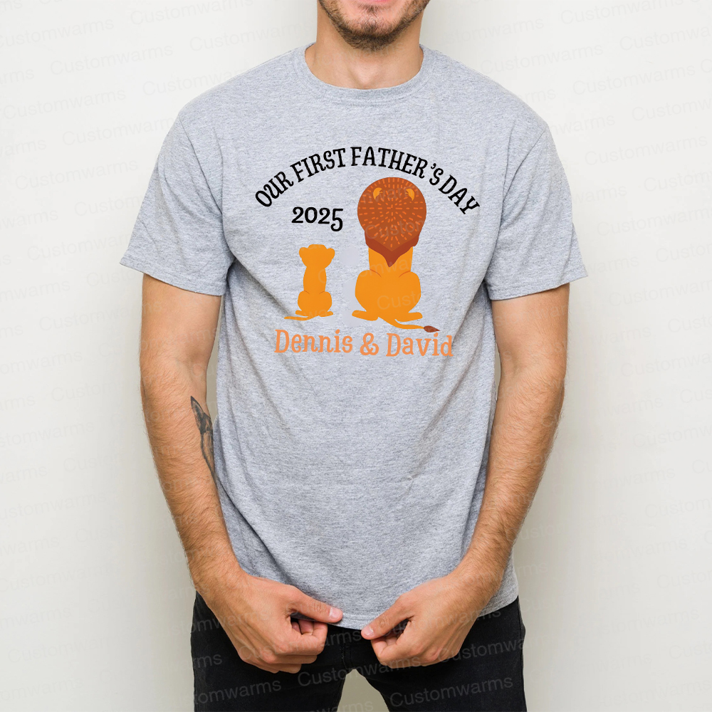 Personalized First Father's Day Daddy and Baby Outfit | CWFamily65