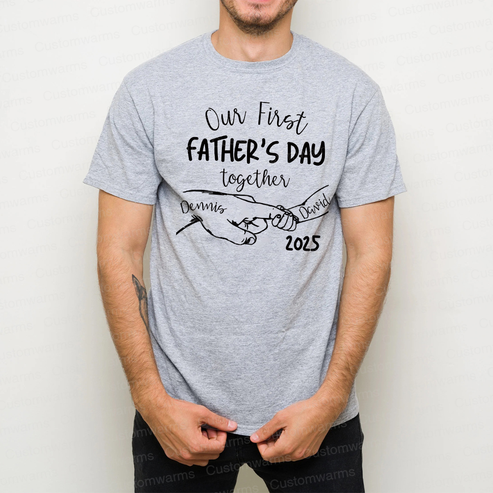 Personalized First Father's Day Daddy and Baby Outfit | CWFamily66