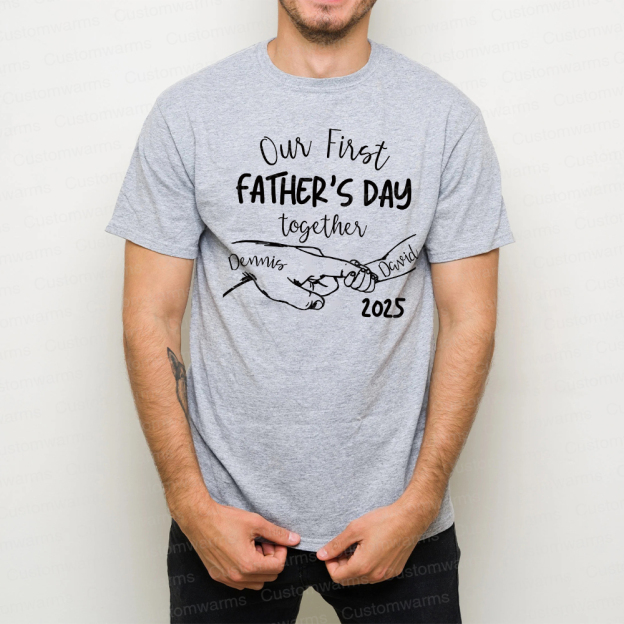 Personalized First Father's Day Daddy and Baby Outfit | CWFamily66
