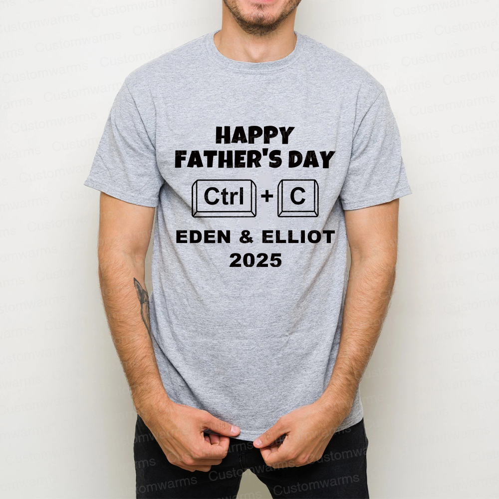 Personalized First Father's Day Daddy and Baby Outfit | CWFamily71