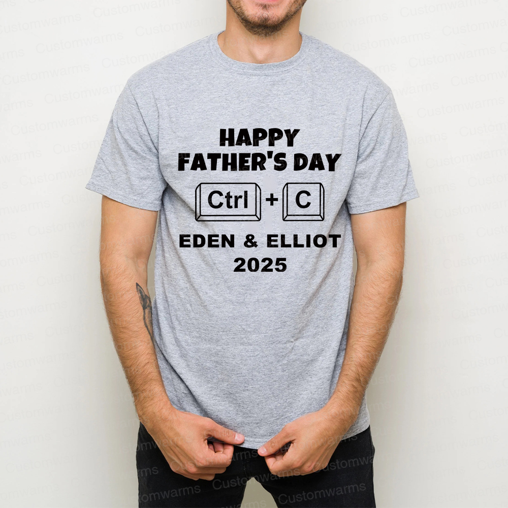 Personalized First Father's Day Daddy and Baby Outfit | CWFamily71