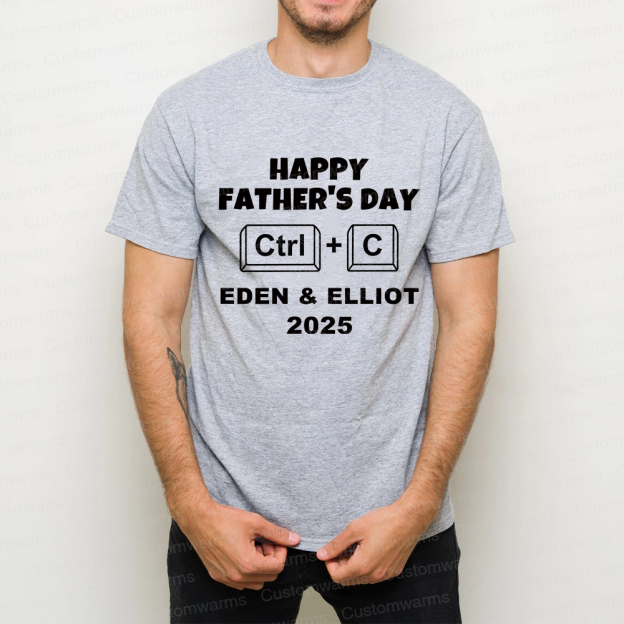 Personalized First Father's Day Daddy and Baby Outfit | CWFamily71