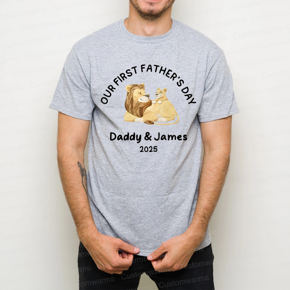 Personalized First Father's Day Daddy and Baby Outfit | CWFamily77