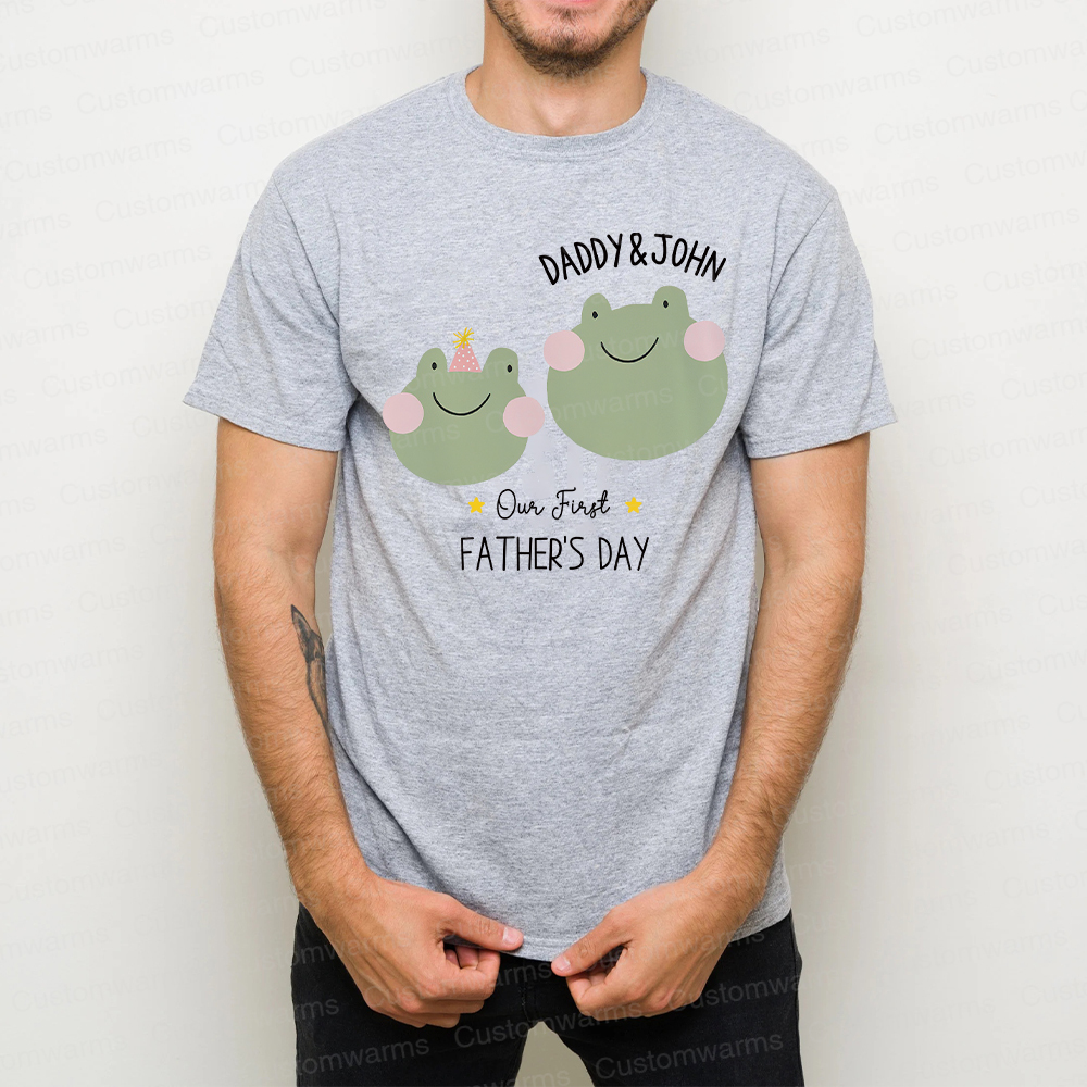 Personalized First Father's Day Daddy and Baby Outfit | CWFamily80