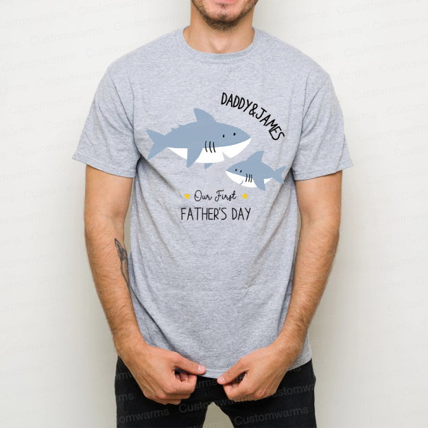Personalized First Father's Day Daddy and Baby Outfit | CWFamily81