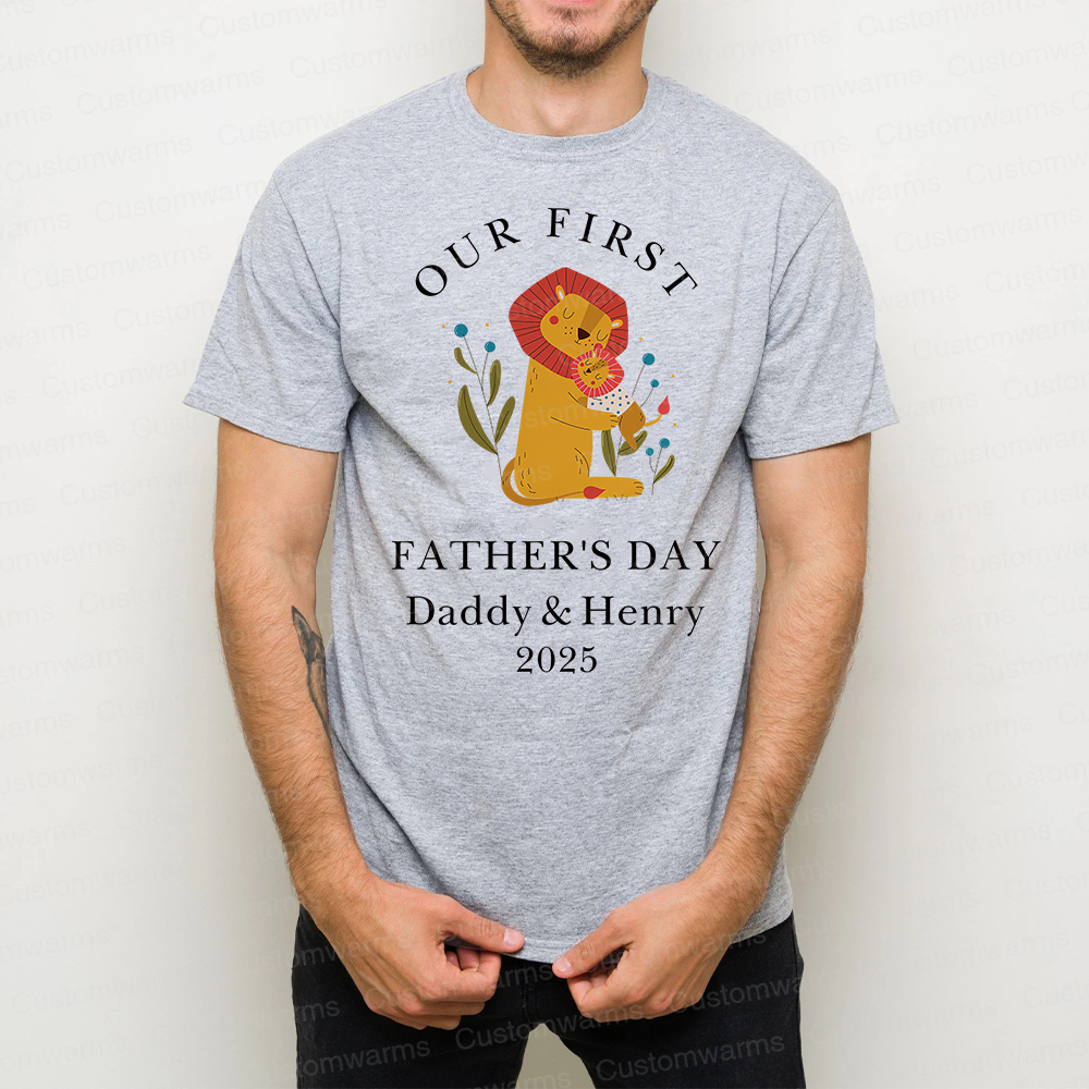 Personalized First Father's Day Daddy and Baby Outfit | CWFamily83