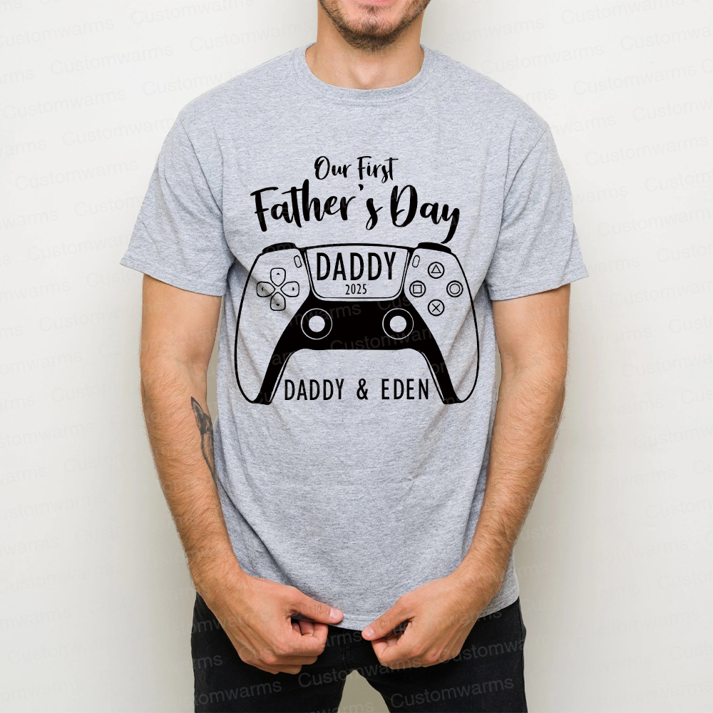 Personalized First Father's Day Daddy and Baby Outfit | CWFamily85