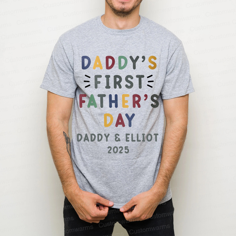 Personalized First Father's Day Daddy and Baby Outfit | CWFamily86