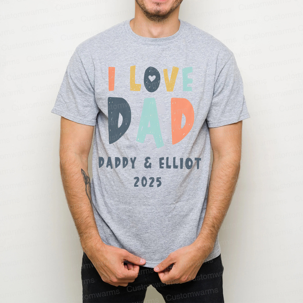 Personalized First Father's Day Daddy and Baby Outfit | CWFamily87