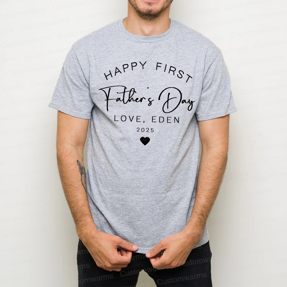 Personalized First Father's Day Daddy and Baby Outfit | CWFamily89