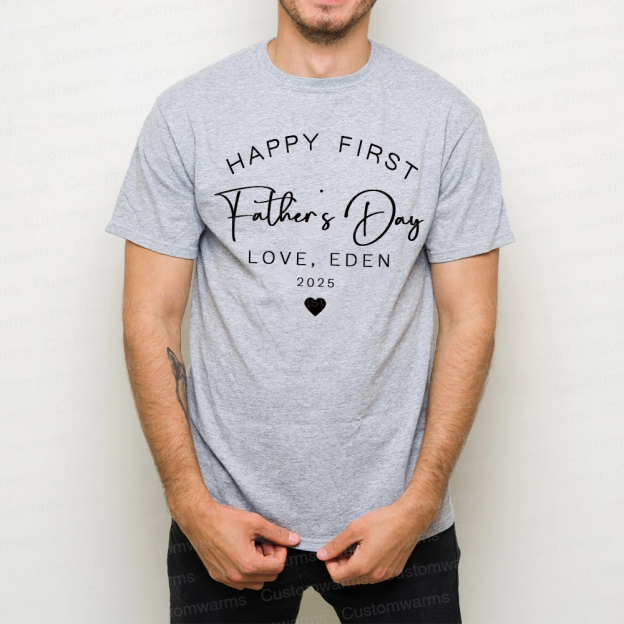 Personalized First Father's Day Daddy and Baby Outfit | CWFamily89