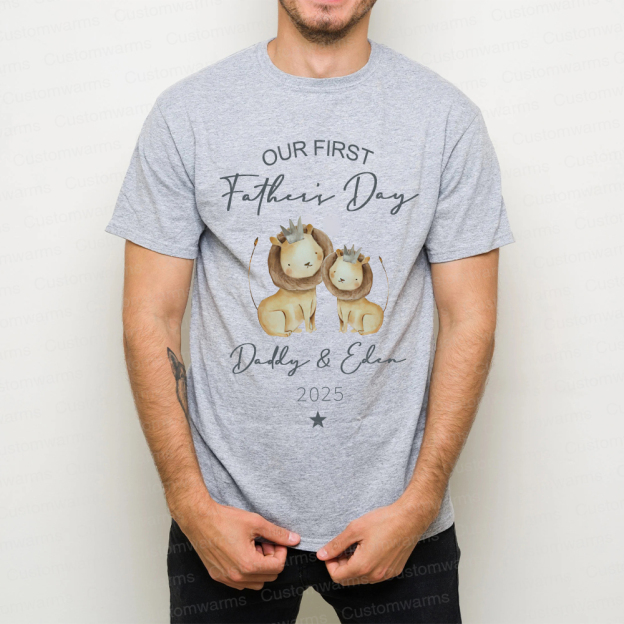 Personalized First Father's Day Daddy and Baby Outfit | CWFamily90