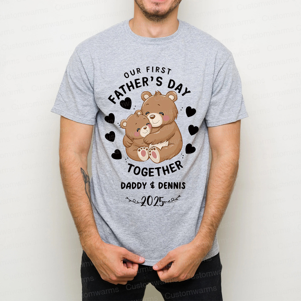 Personalized First Father's Day Daddy and Baby Outfit | CWFamily92