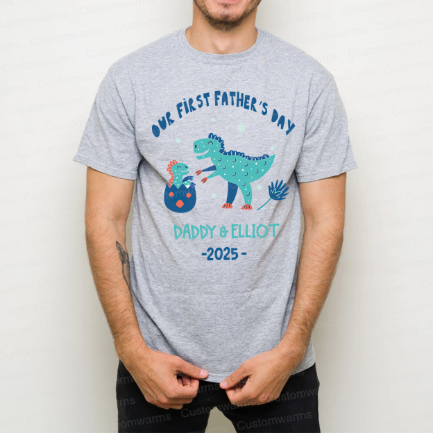 Personalized First Father's Day Daddy and Baby Outfit | CWFamily93