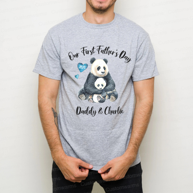 Personalized First Father's Day Daddy and Baby Outfit | CWFamily94