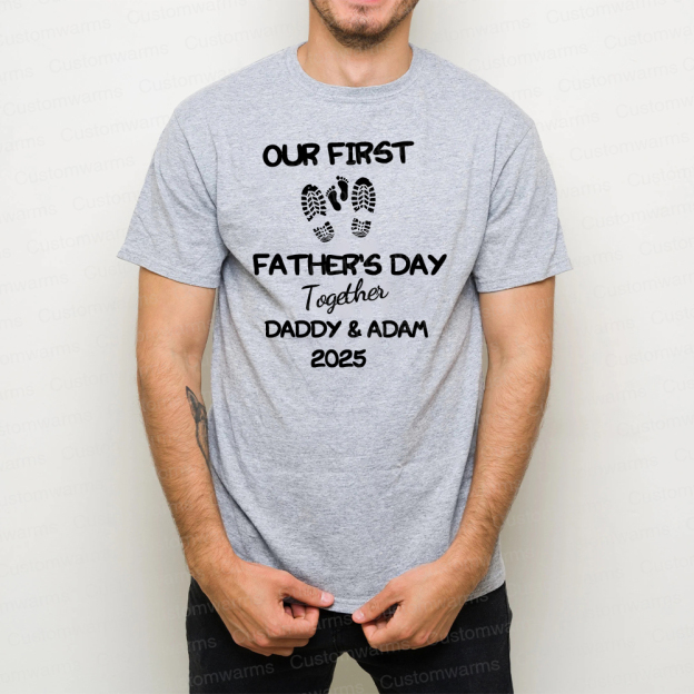 Personalized First Father's Day Daddy and Baby Outfit | CWFamily101