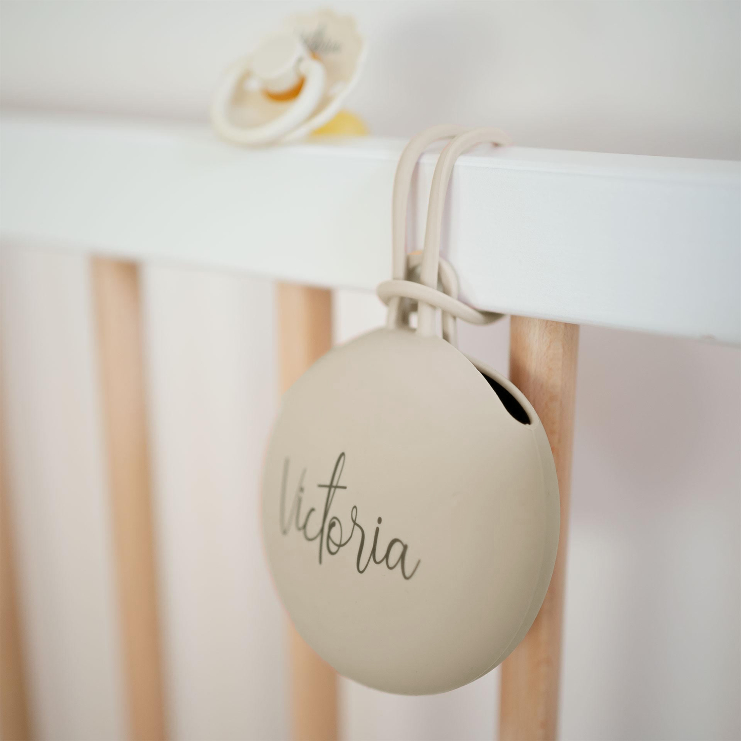 Personalized Baby Silicone Soother Holder Case | CWToy225