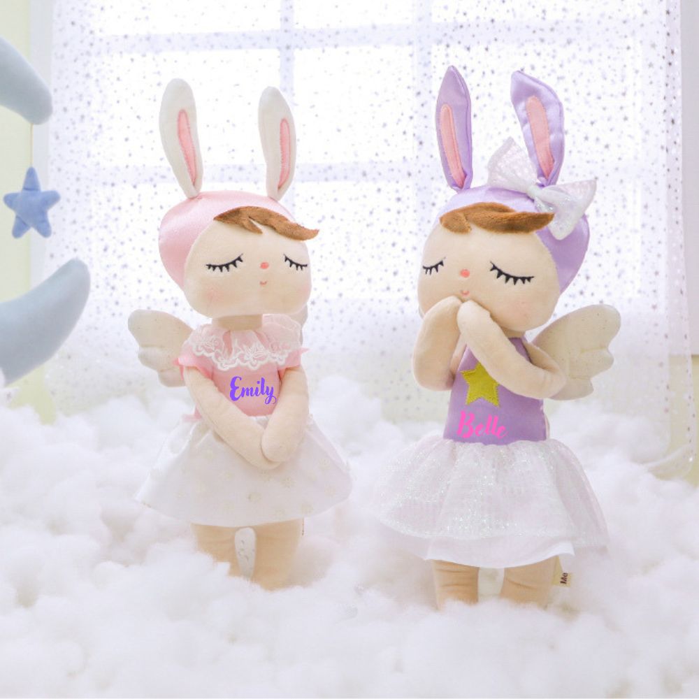 Personalized Kid's Bunny Angel with Bag | DEGMine19