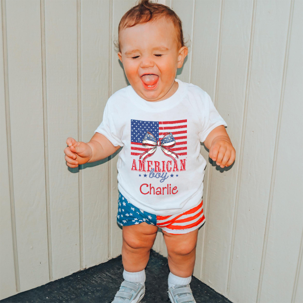 Personalized 4th of July Independence Day Shirts | CWBaby236