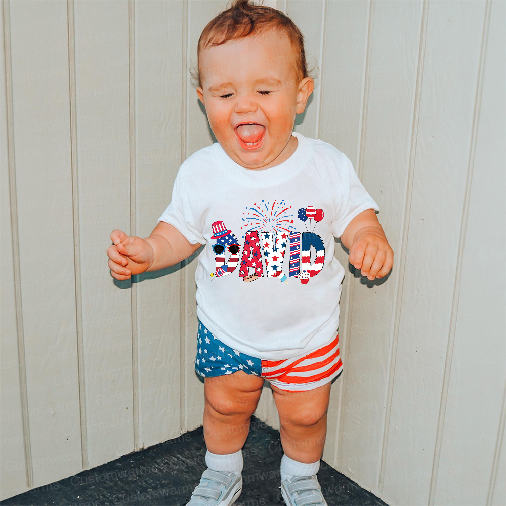 Personalized 4th of July Independence Day Shirts | CWBaby242