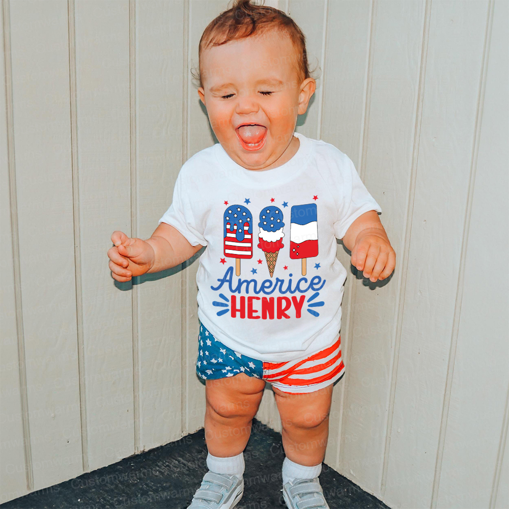 Personalized 4th of July Independence Day Shirts | CWBaby251