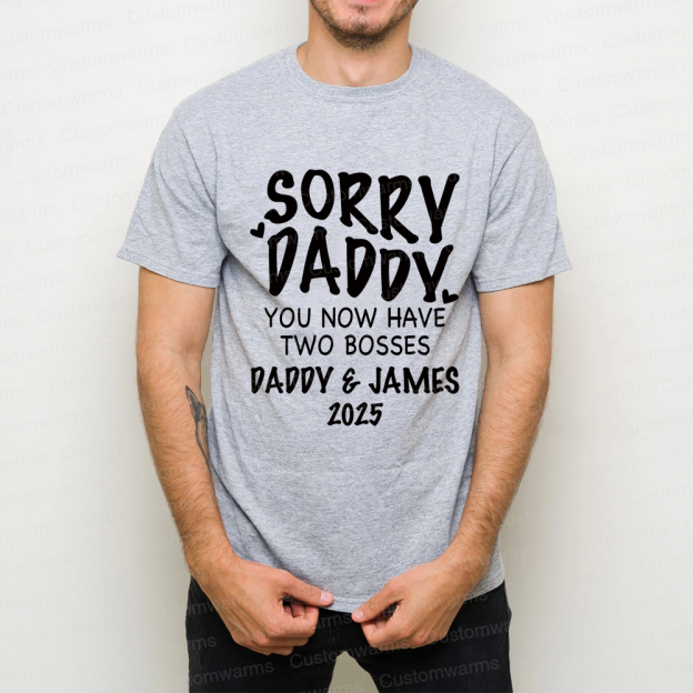 Personalized First Father's Day Daddy and Baby Outfit | CWFamily105