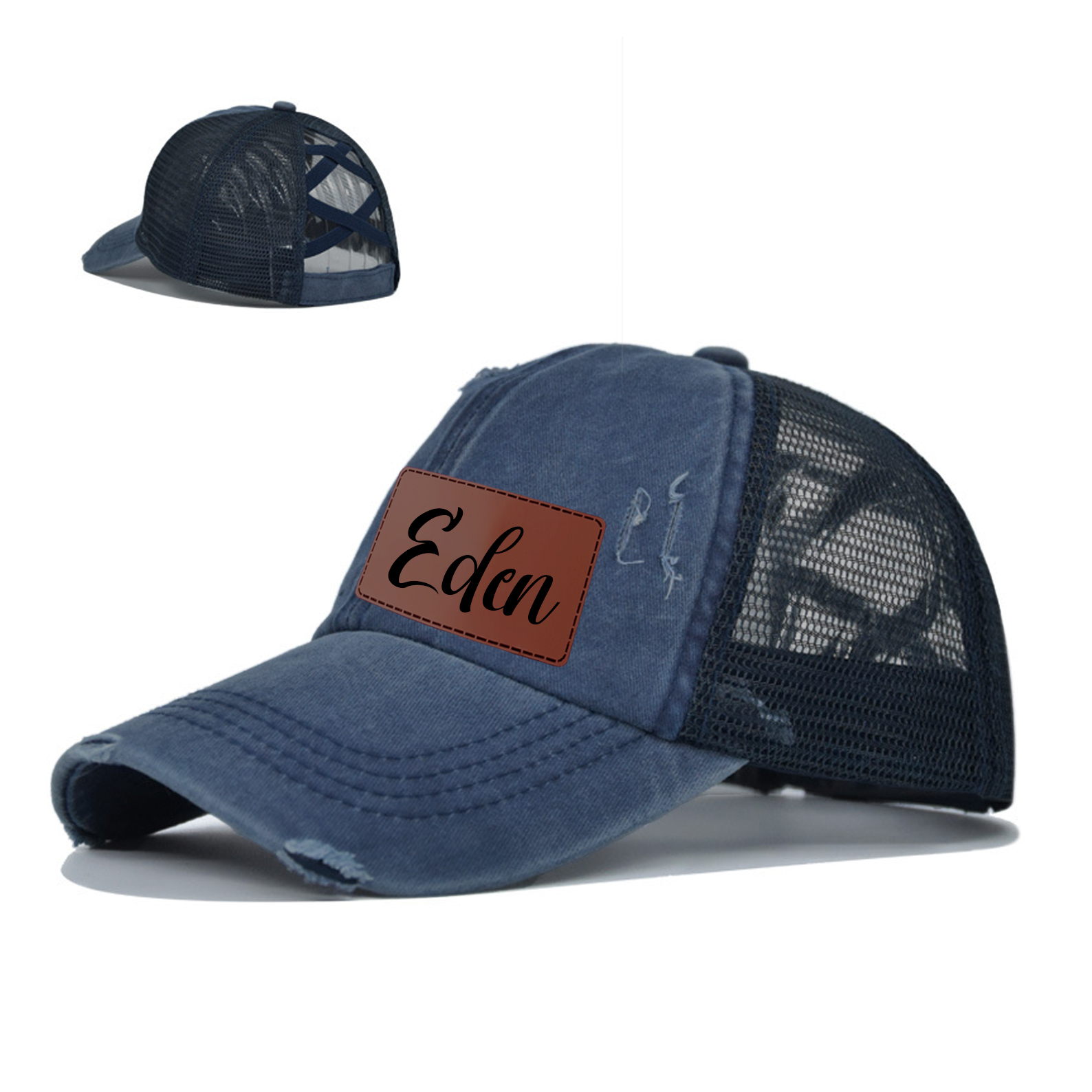 Personalized Child Leather Patch Hat for Comfort & Unique | CWBeach46