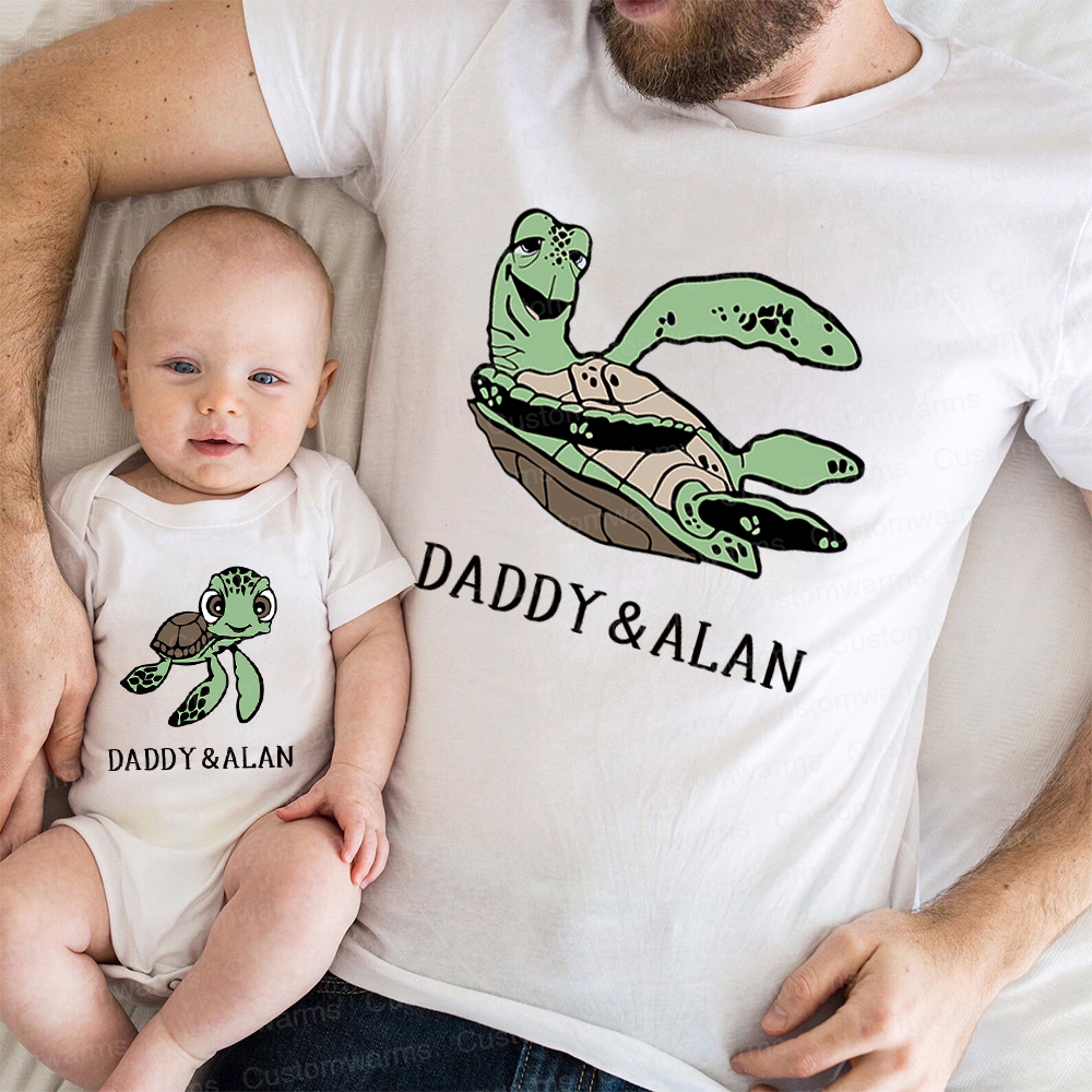 Personalized First Father's Day Daddy and Me Outfit | CWFamily117