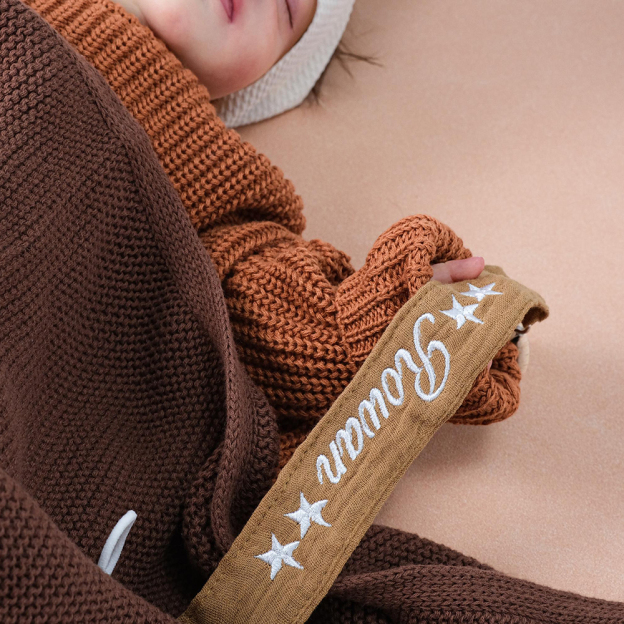 Personalized Baby Embroidered Pacifier Strap with Name | CWToy129