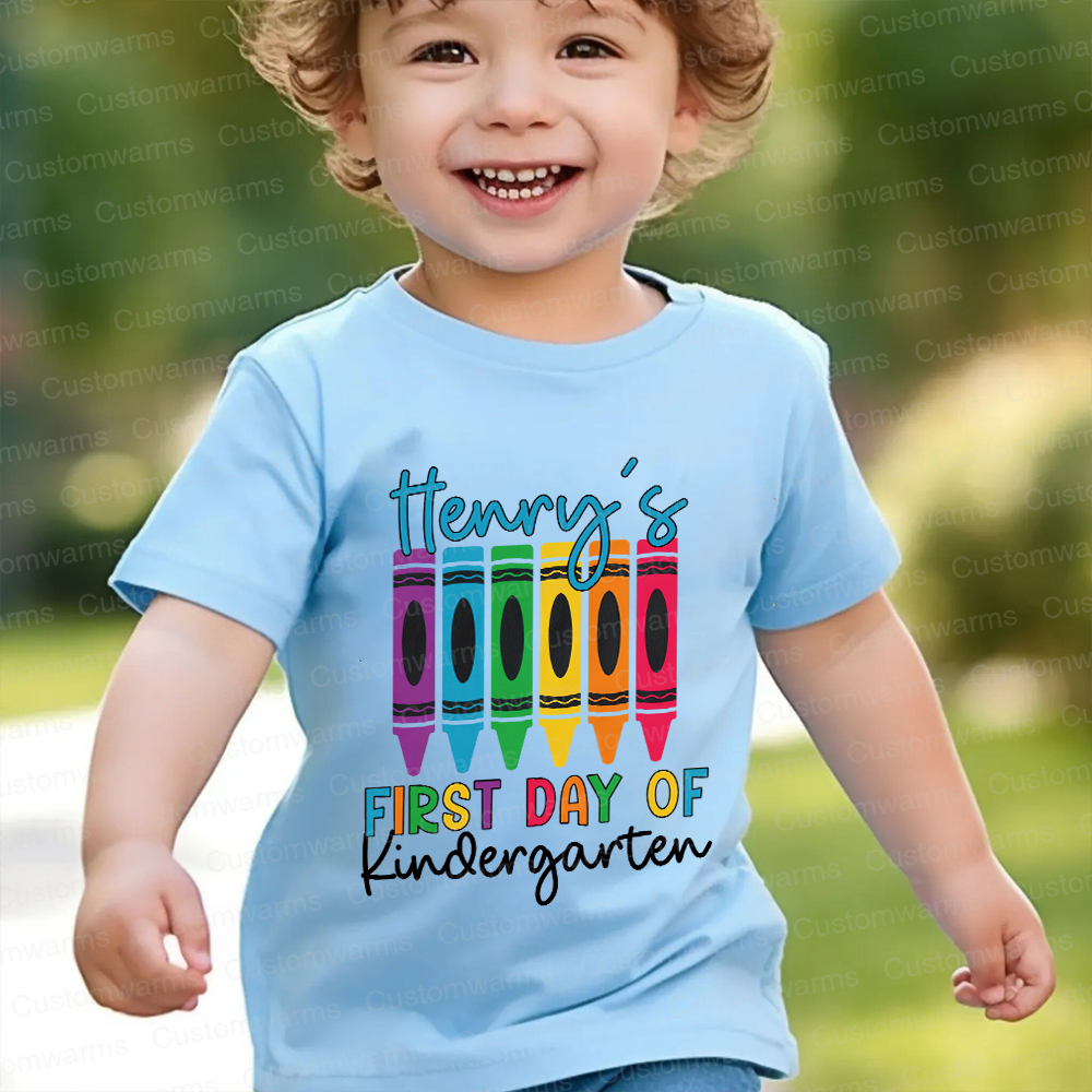 Personalized First Day Of Back To School Shirt | CWSchool04