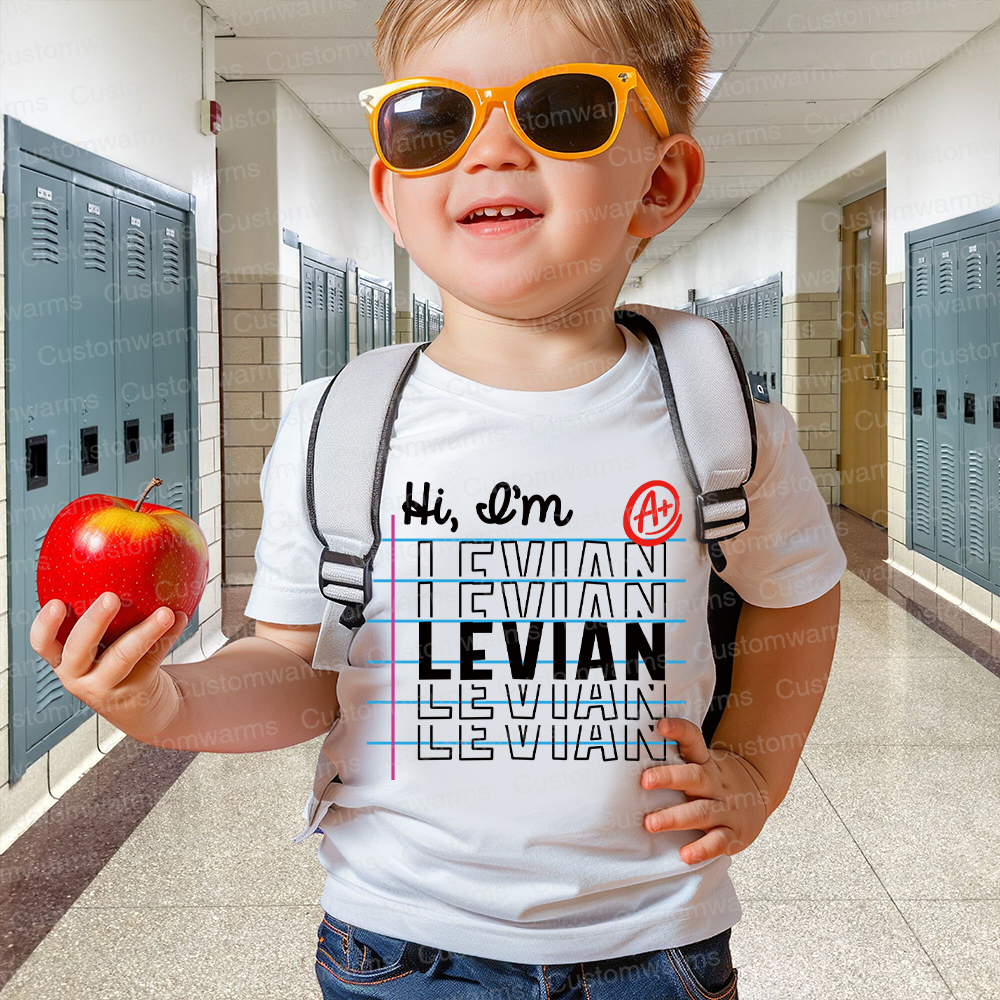 Personalized First Day Of Back To School Shirt | CWSchool07