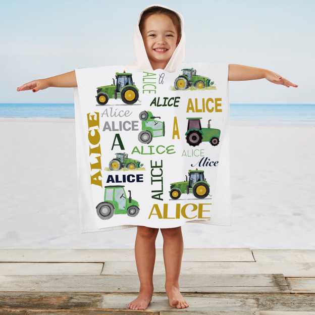 Personalized Hooded Beach Towel for Summer & Beach | CWHTowel07