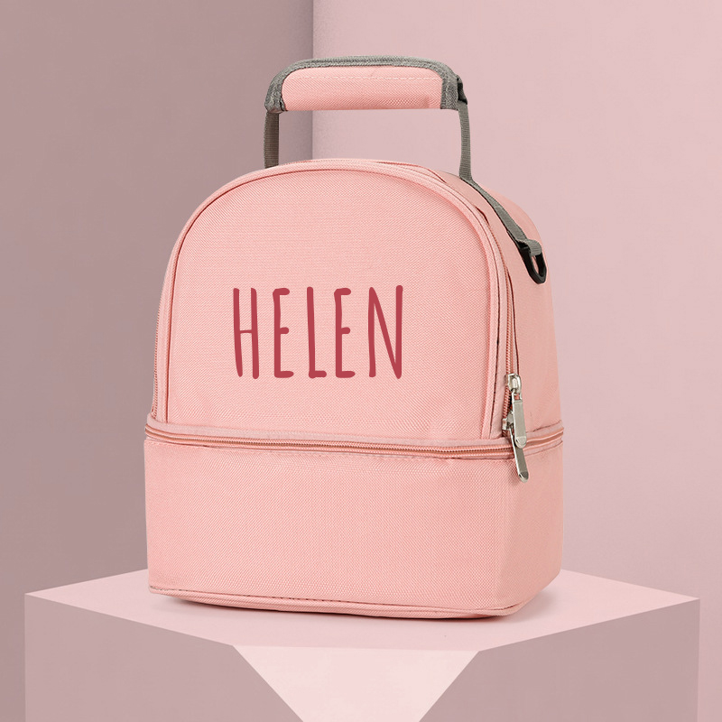Personalized Name Color Kids Lunch Backpack