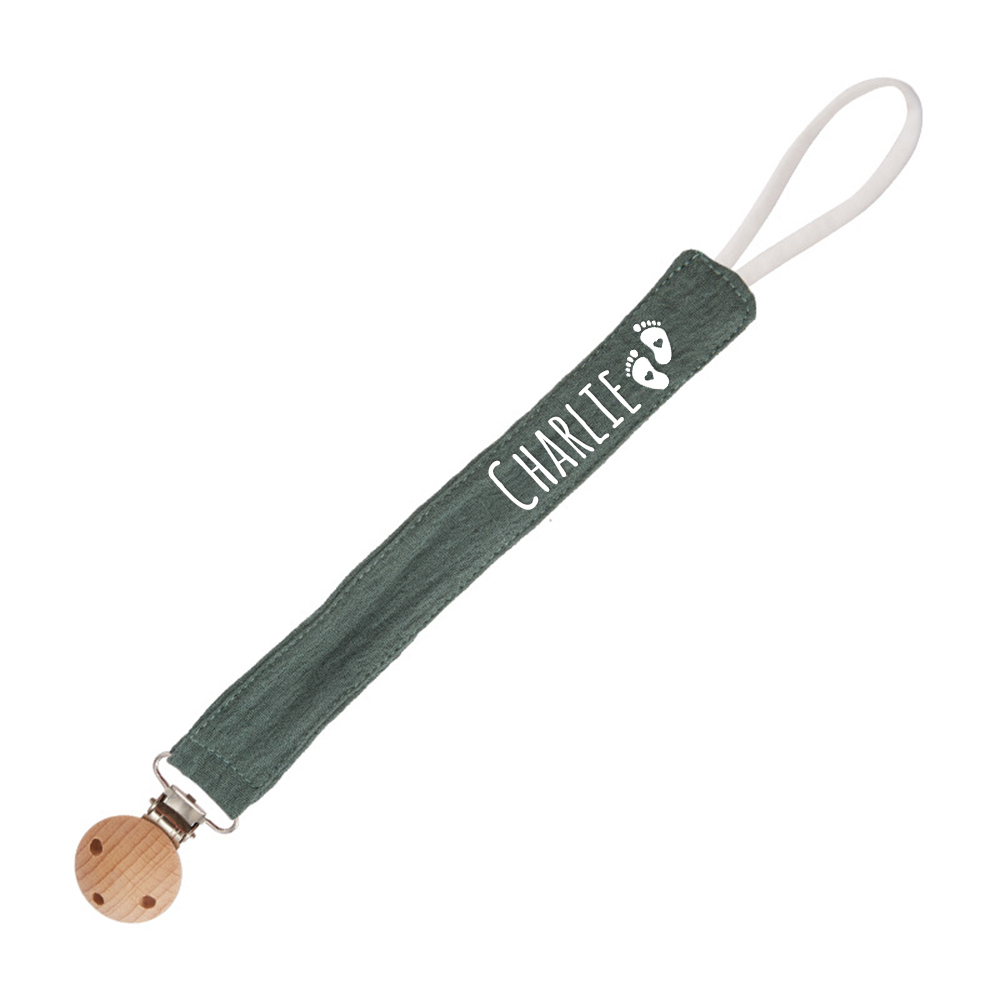 Personalized Baby Safety Cotton Yarn Pacifier Strap | CWToy131
