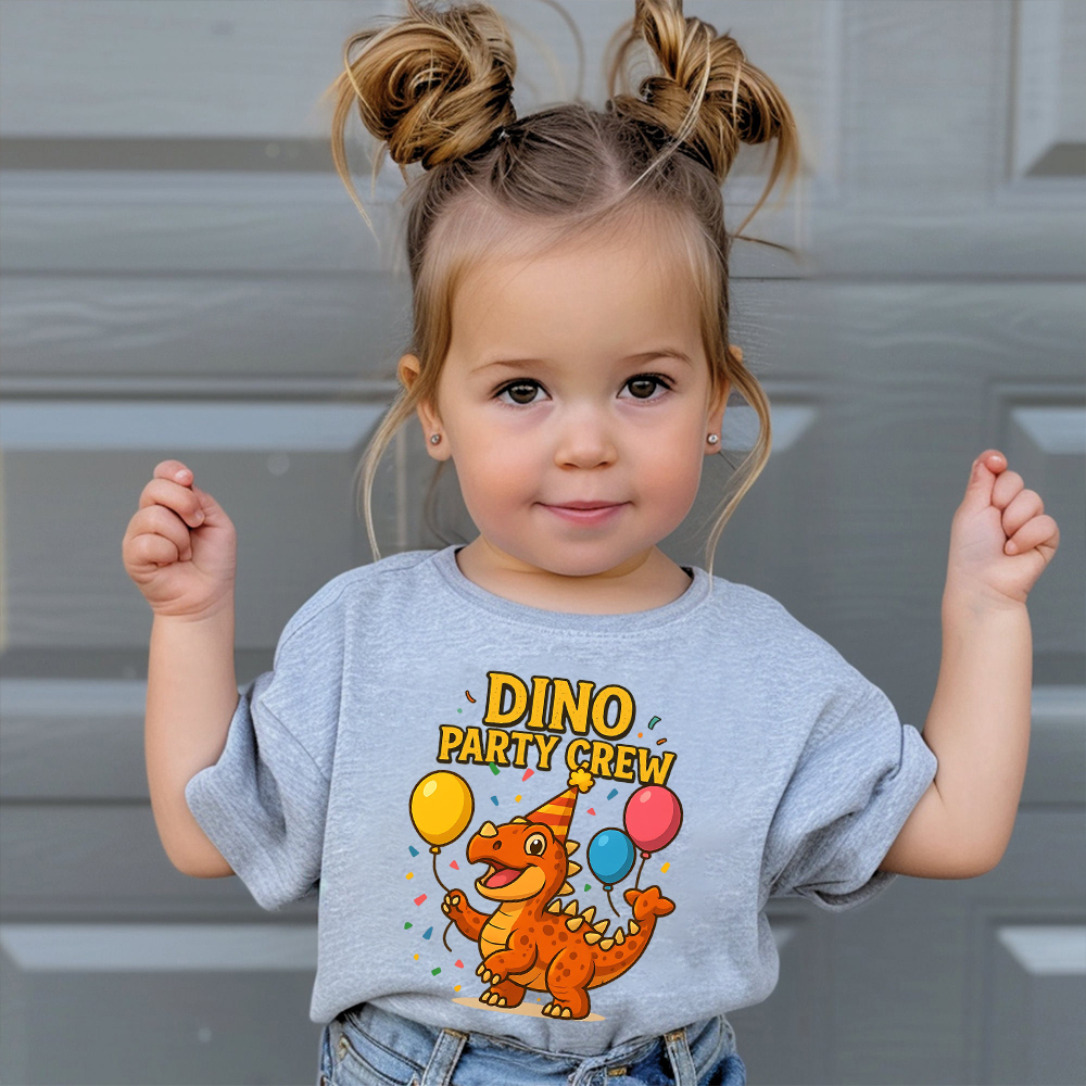 Personalized Dinosaur Party Birthday T-Shirt | inBirth34