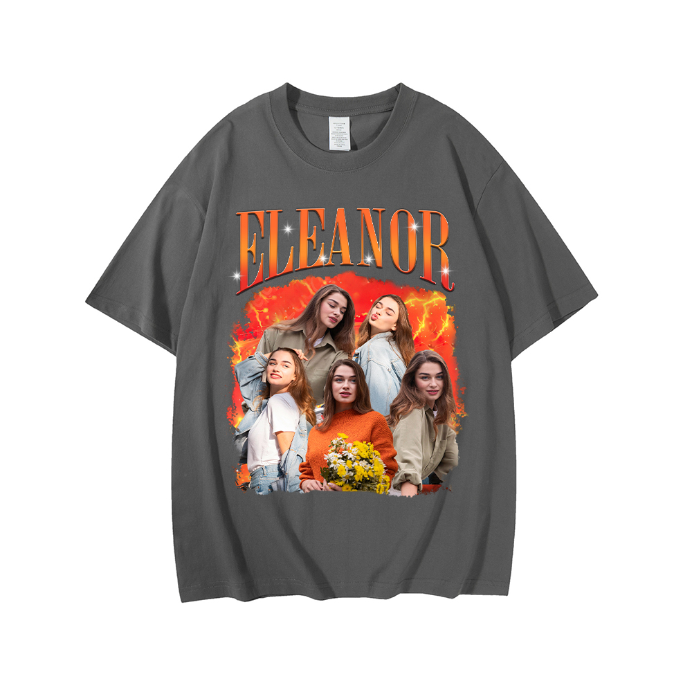 Personalized Original Comfort Cotton Portrait Photo T-Shir | MCGift04