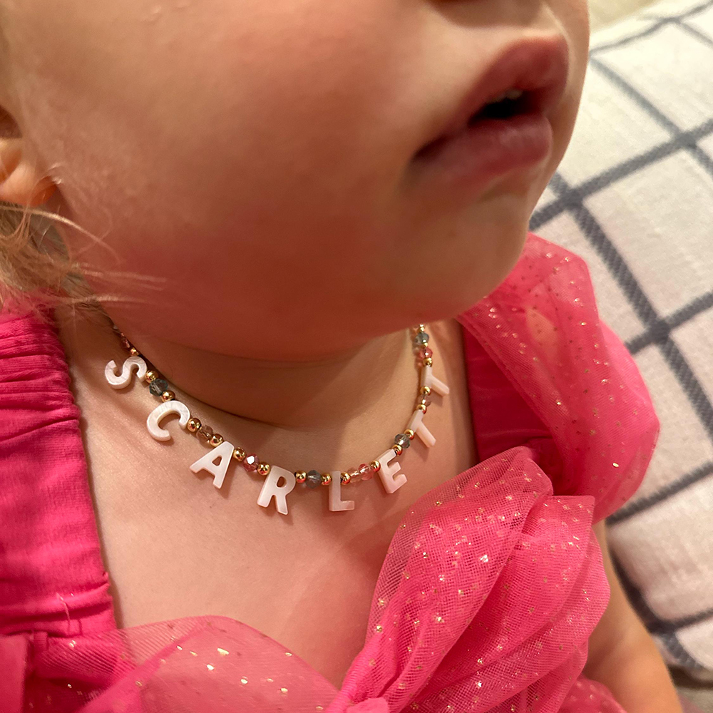 Personalized Pearl Letter Name Necklace For Girls & Adult｜CWBeach195