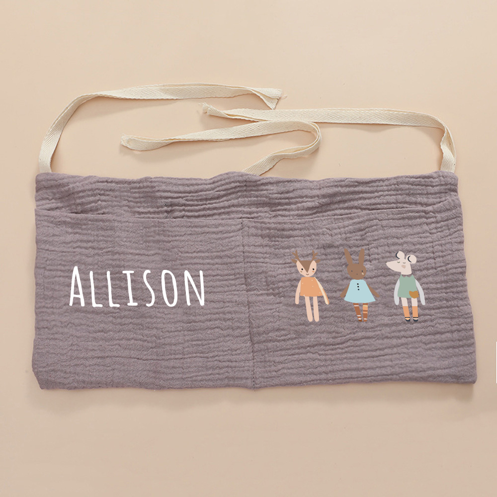 Personalized Baby Bed Pocket Accessories & Diapers Storage | CWBaby5801