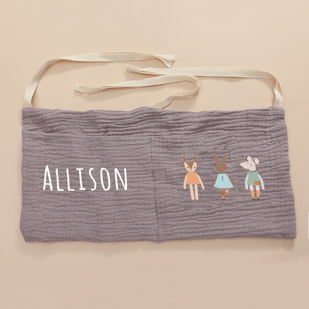 Personalized Baby Bed Pocket Accessories & Diapers Storage | CWBaby5801