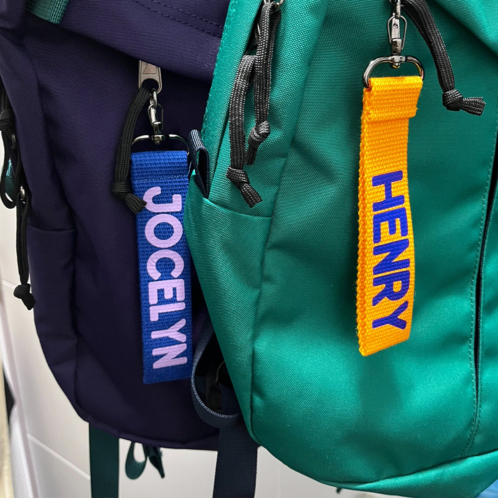 Personalized Colourful Webbing Name Tag | CWToy139