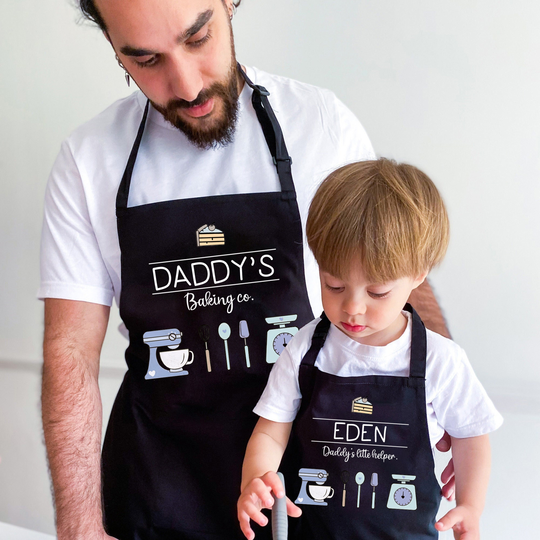 Personalised Multifunctional Waterproof Matching Family Apron | Apron43