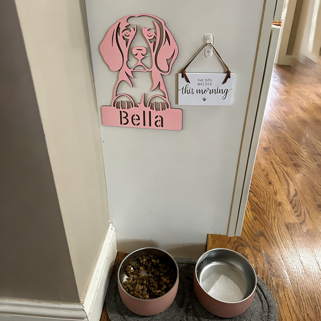 Personalized Dog Breed Wall Art Sign Cage Decor | BKPet451