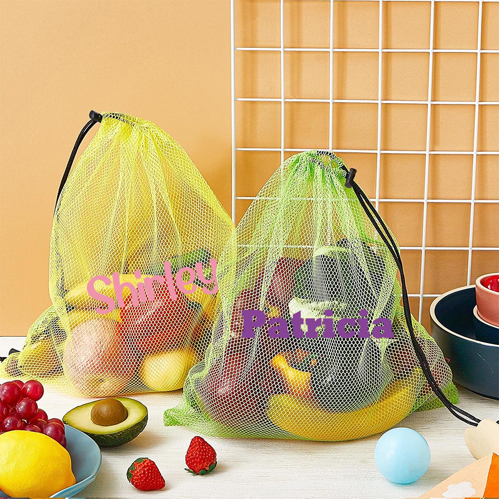 Personalized Beach Toy Collection Mesh Drawstring Bag | CWBeach150